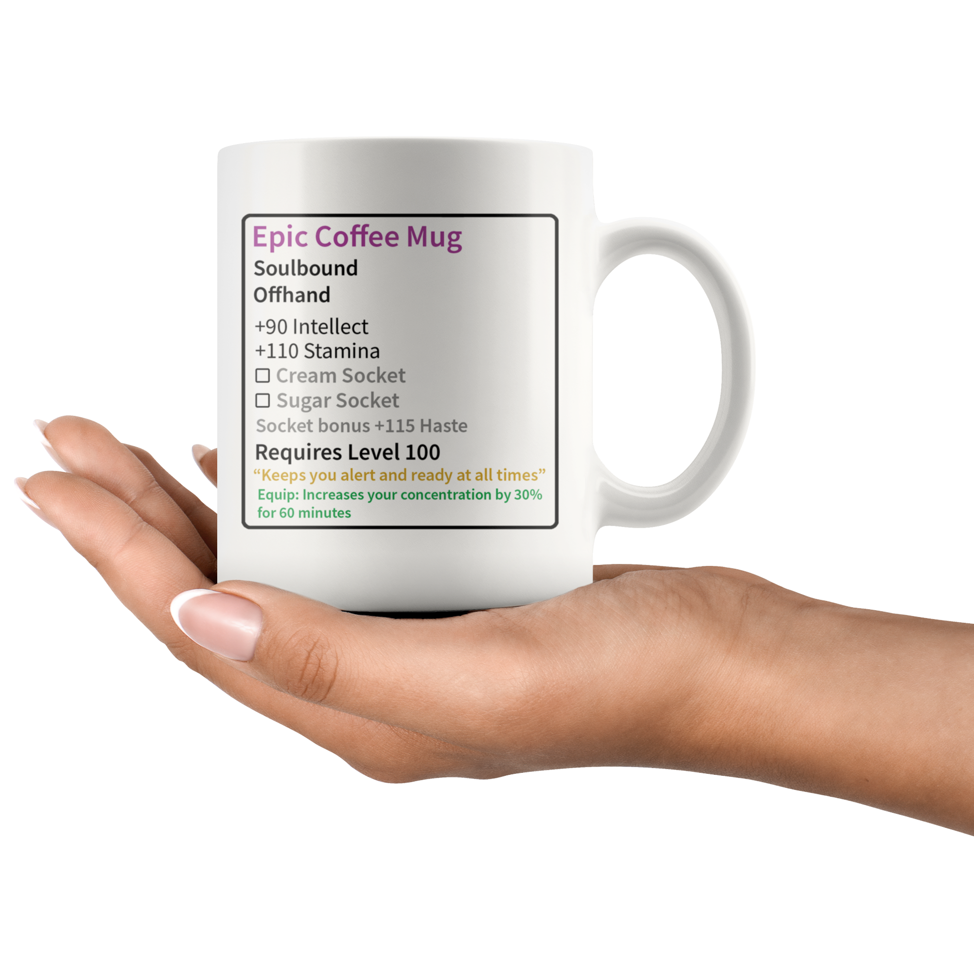 White 11oz Mug - Epic MMO Coffee Mug