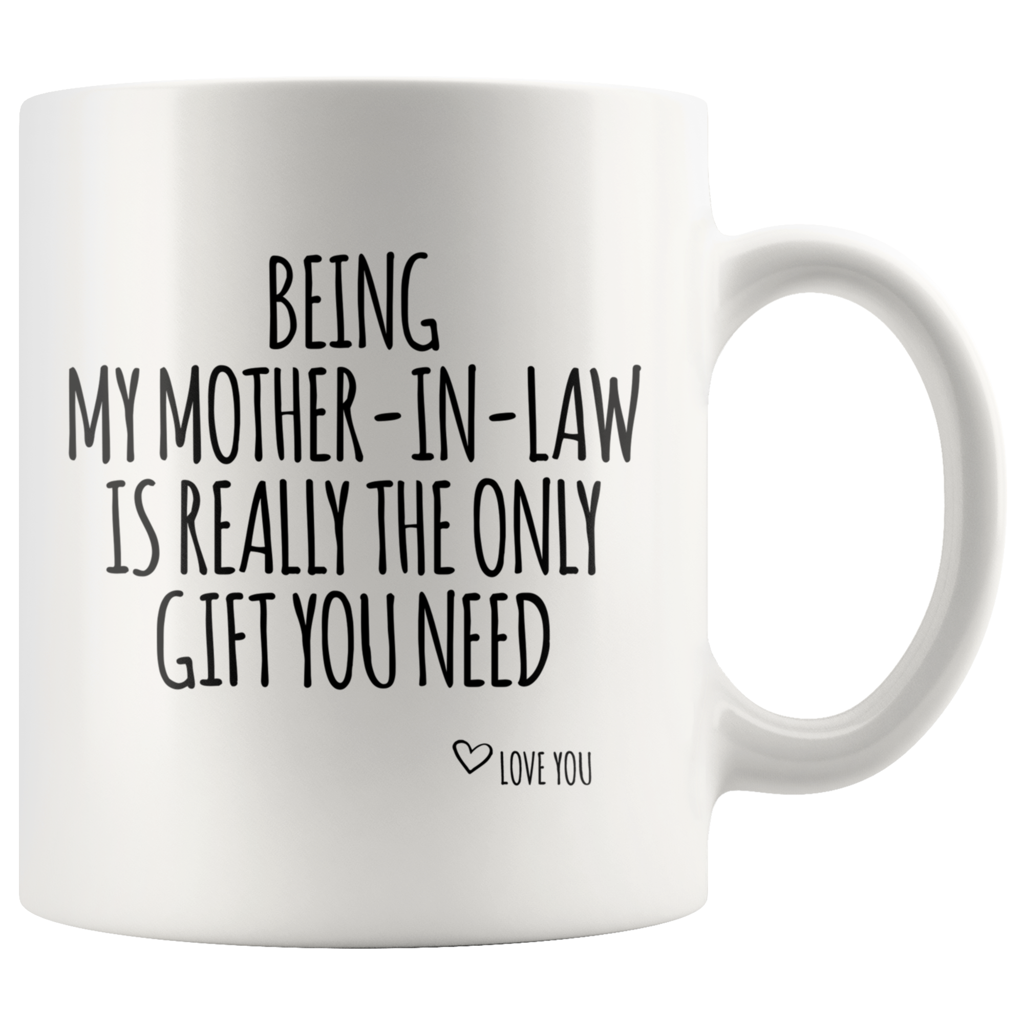 White Mugs - Being My Mother In Law Gift