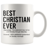 White Mugs - Best Christian Ever
