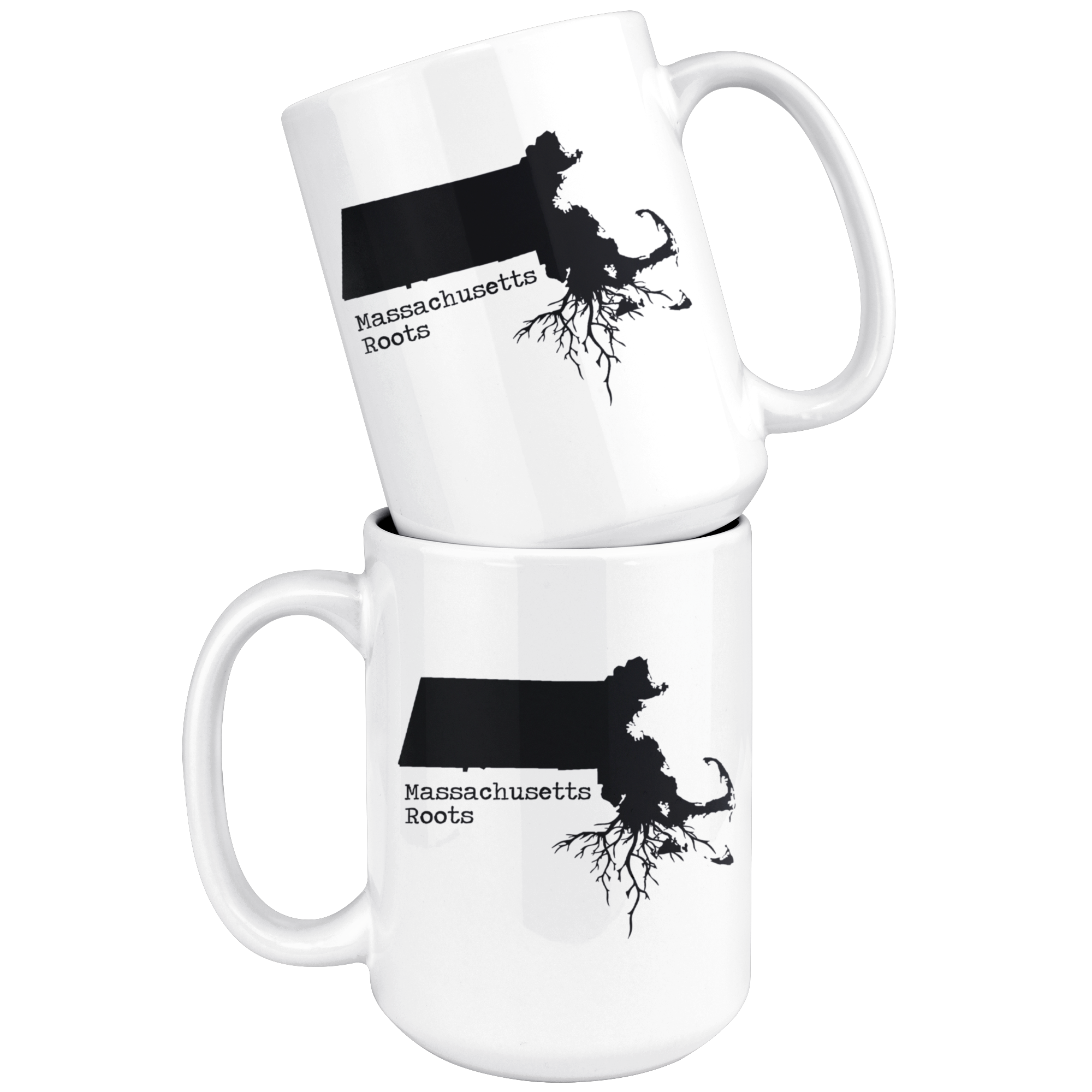 White Mugs - Massachusetts Roots