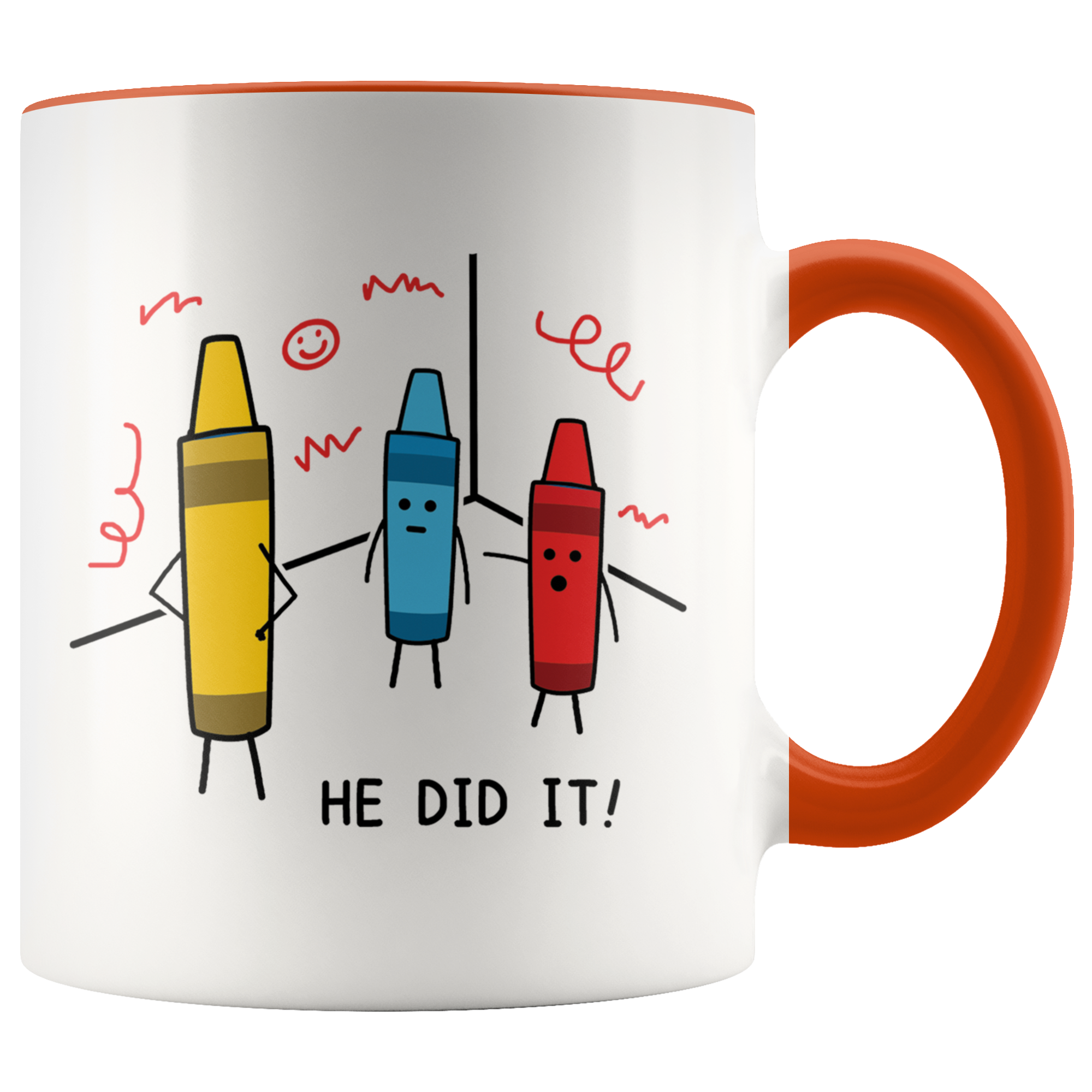 Accent Mug - Crayon He Did It