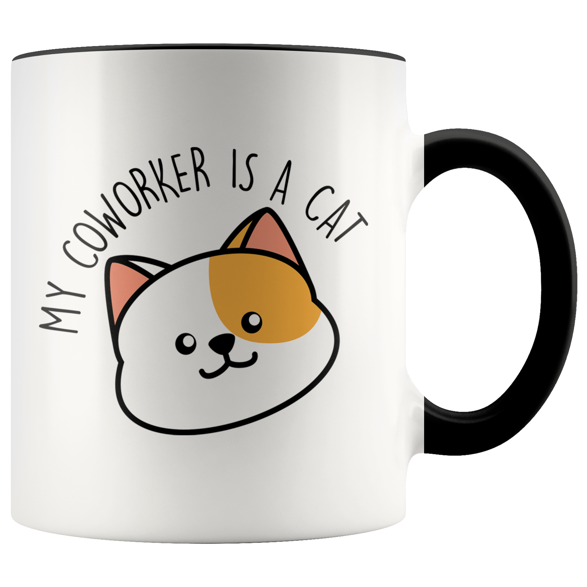 Accent Mug - My Coworker Is A Cat