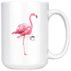 White 15oz Mug - Flamingo Coffee Mug