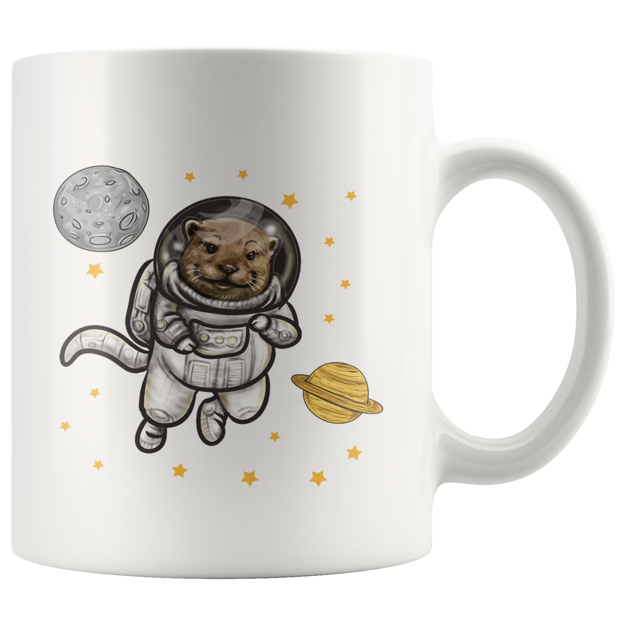 White Mugs - Otter Space