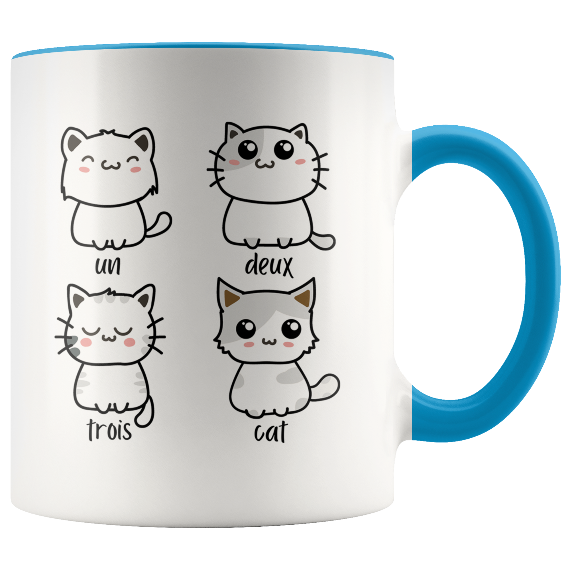 Accent Mug - Un Deux Trois Cat