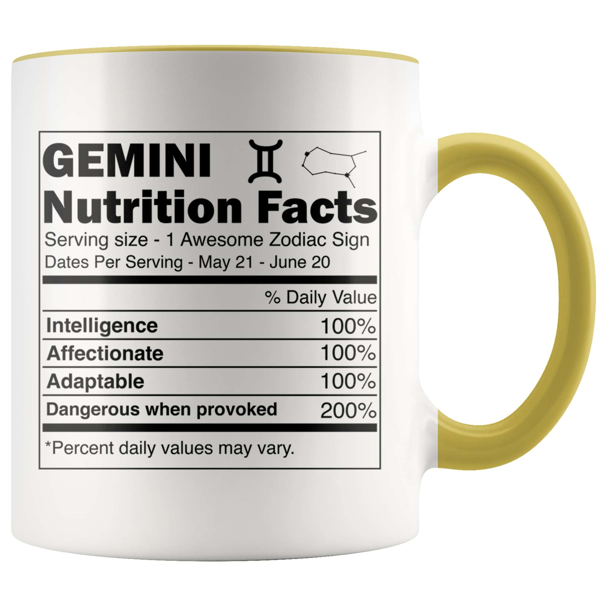 Accent Mug - Gemini Zodiac Nutrition