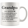 White Mugs - Grandpa Definition