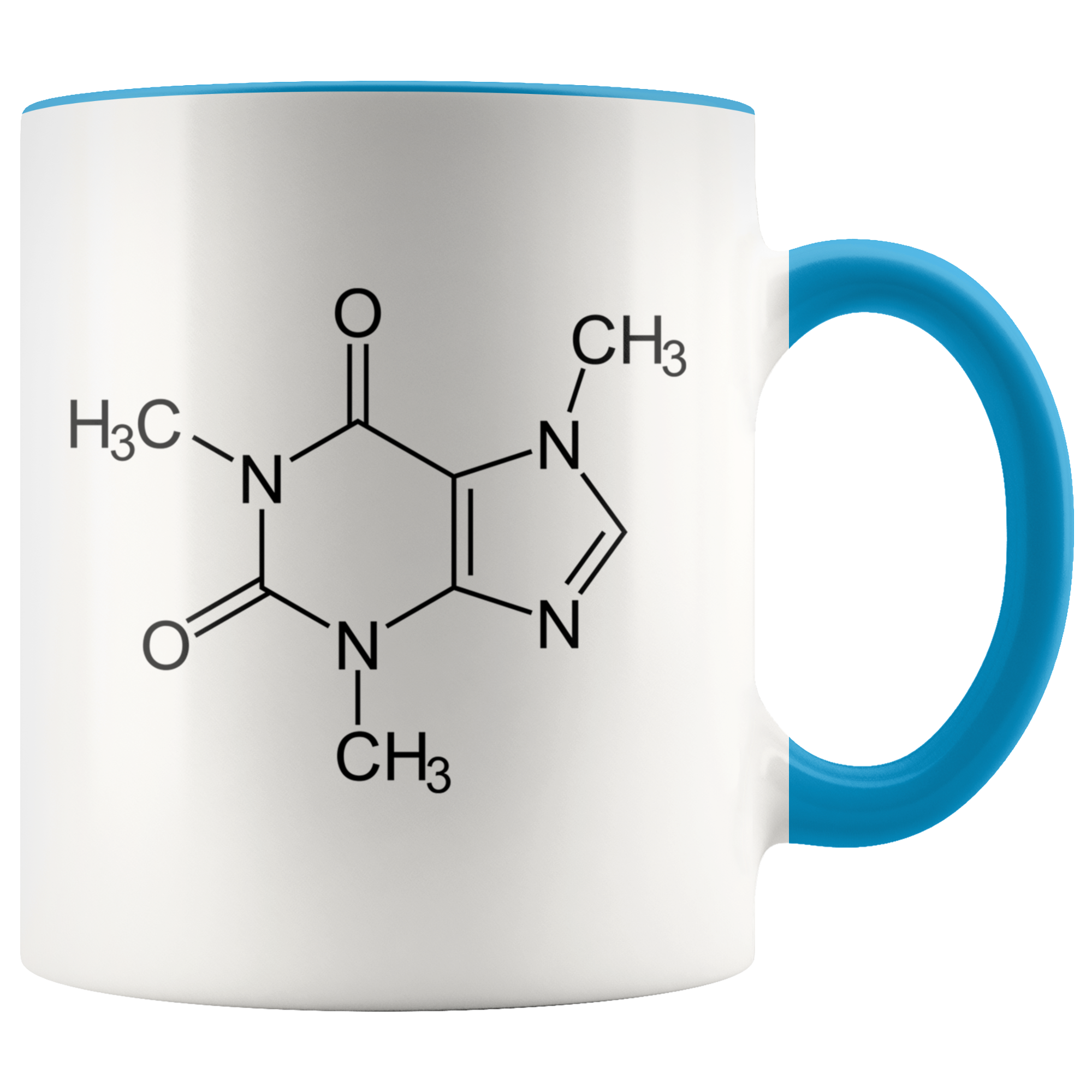 Accent Mug - Caffeine Molecule