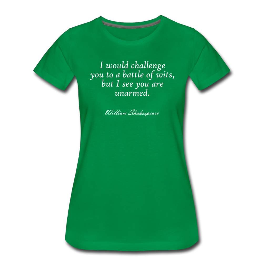 Shakespeare Wits Ladies Green - kelly green