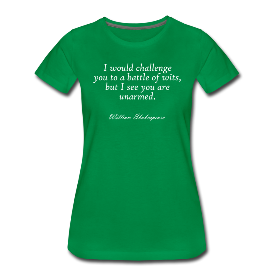 Shakespeare Wits Ladies Green - kelly green