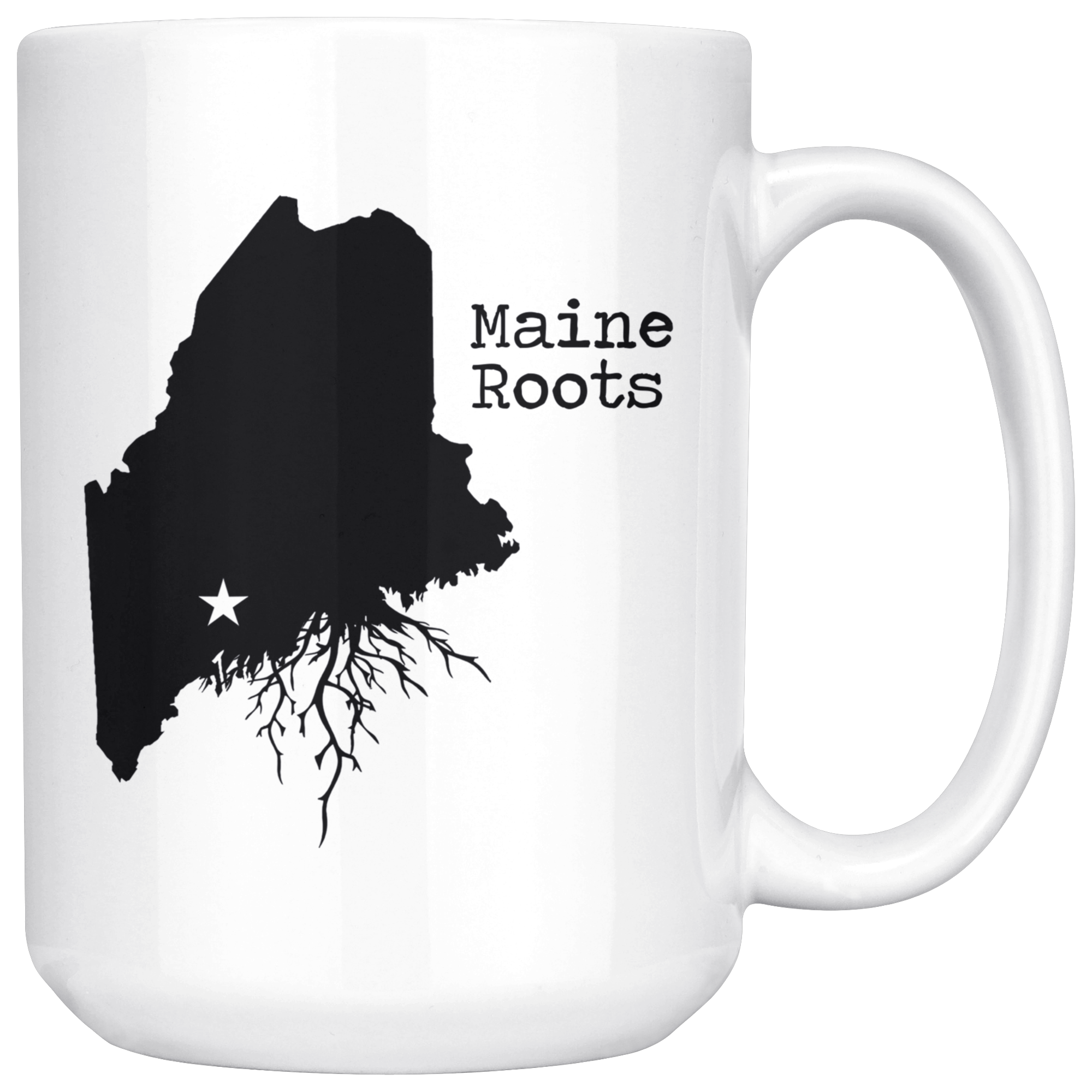 White 15oz Mug - Maine Roots