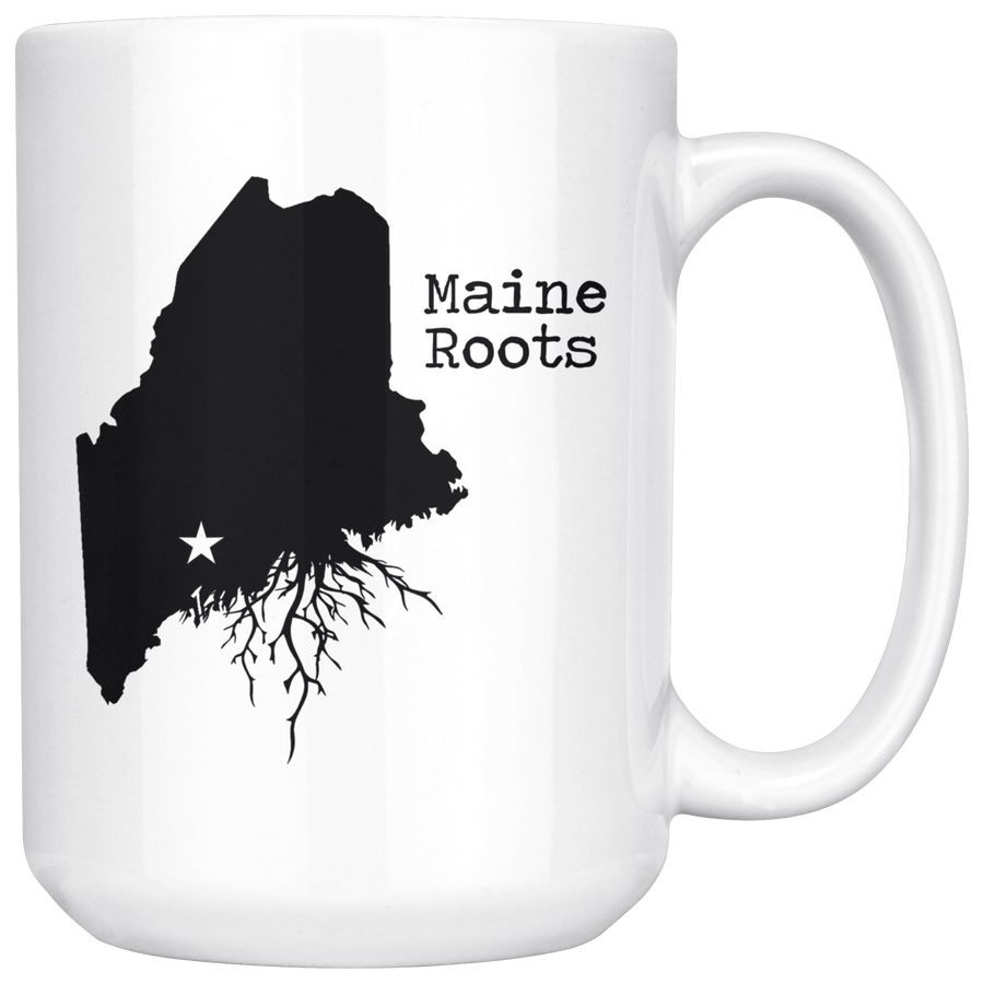 White 15oz Mug - Maine Roots
