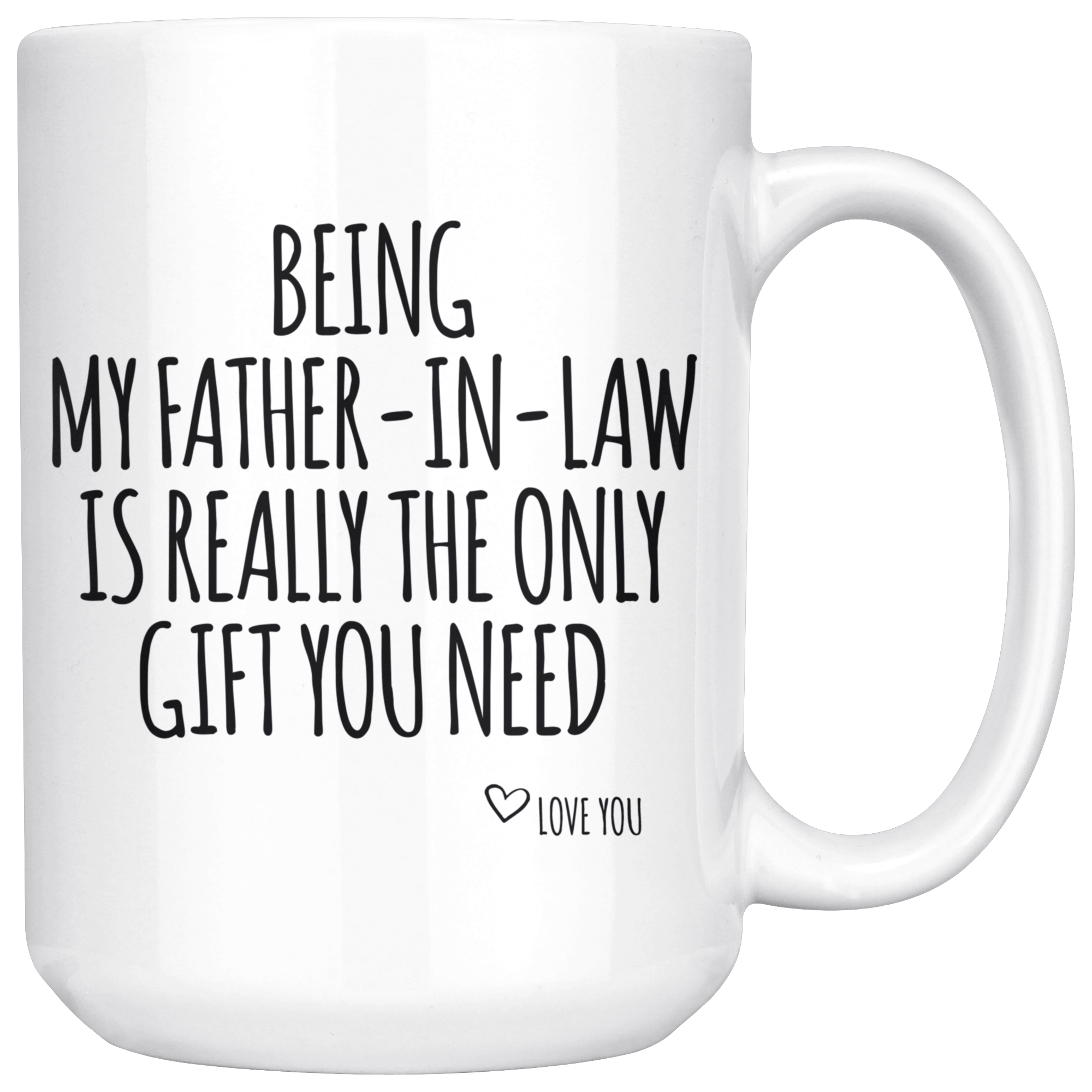 White Mugs - Being My Father In Law Gift