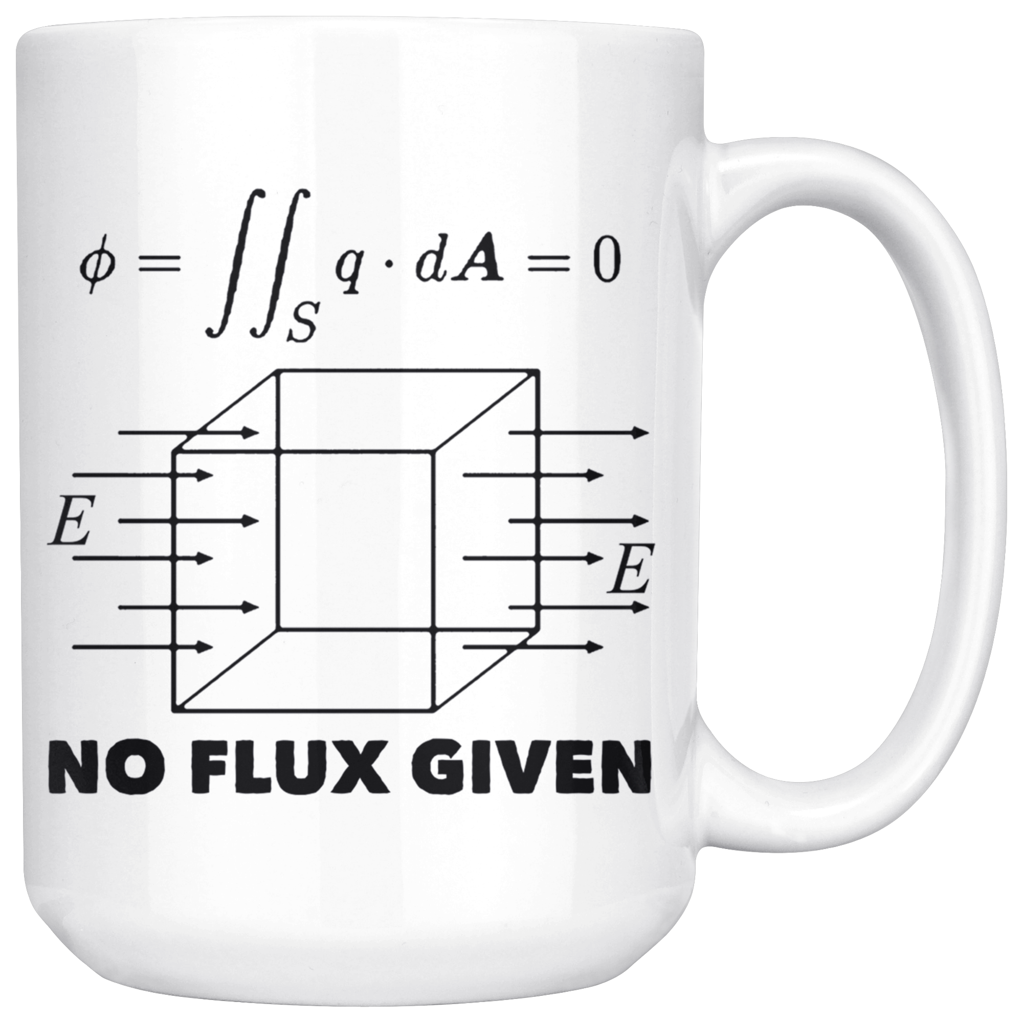 White 15oz Mug - Physics No Flux Given