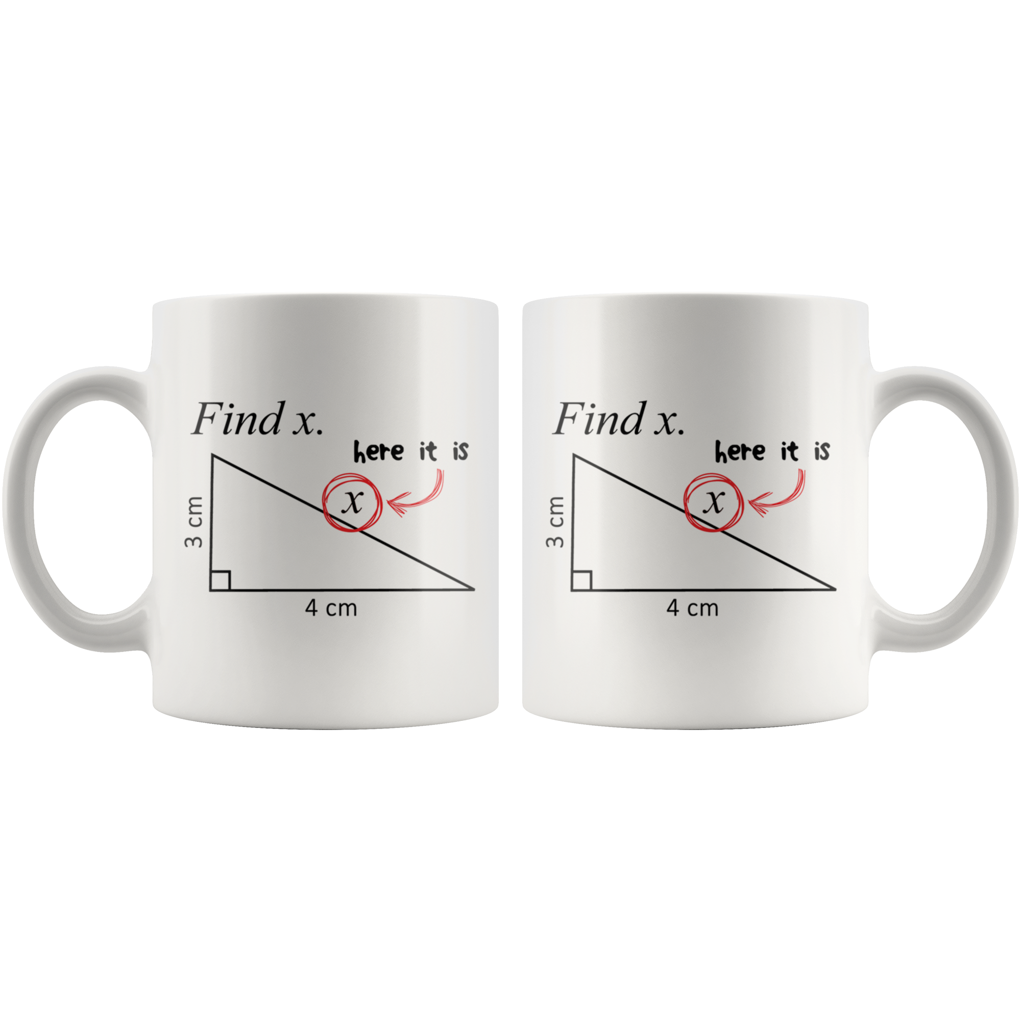 White 11oz Mug - Math Find X