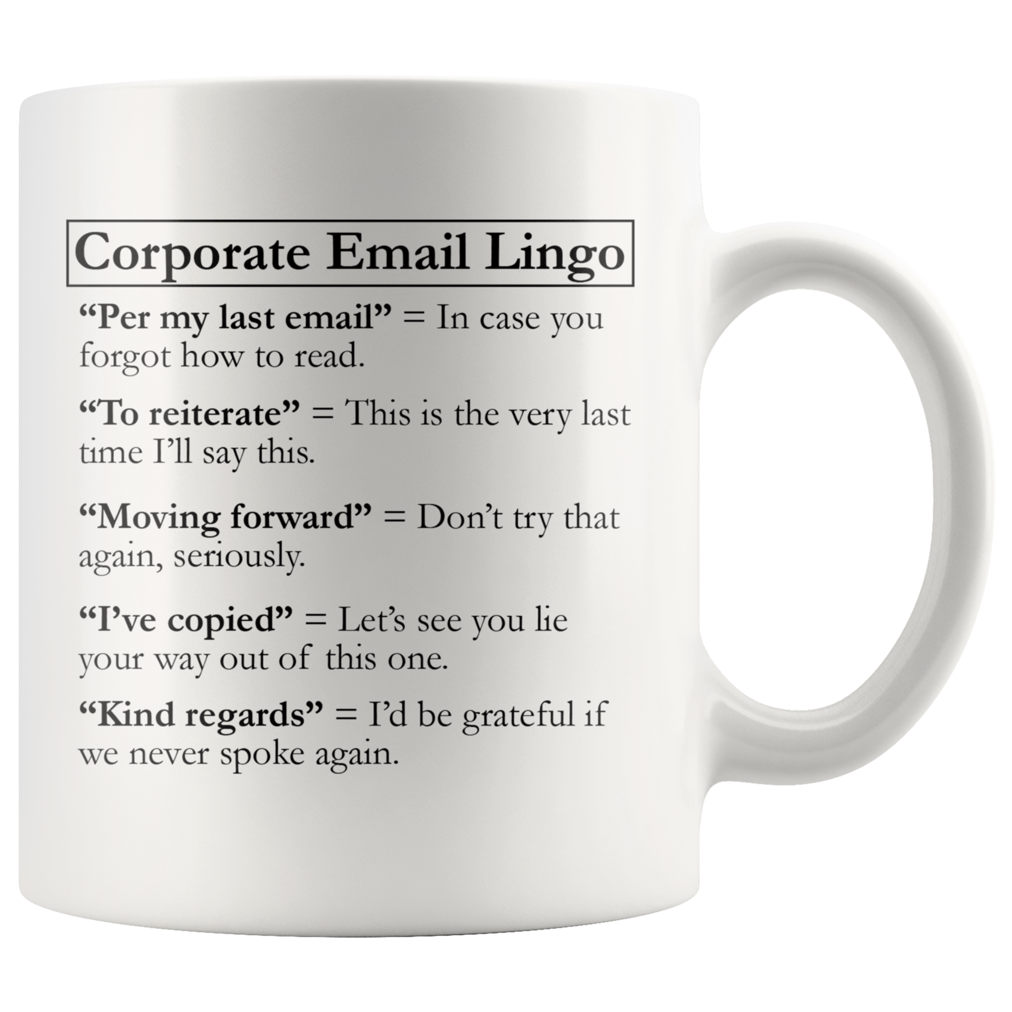Accent Mug - Corporate Email Lingo