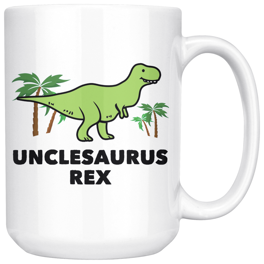 White 15oz Mug - Unclesaurus Rex