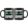 Black 11oz Mug - Bigfoot Social Distancing Expert