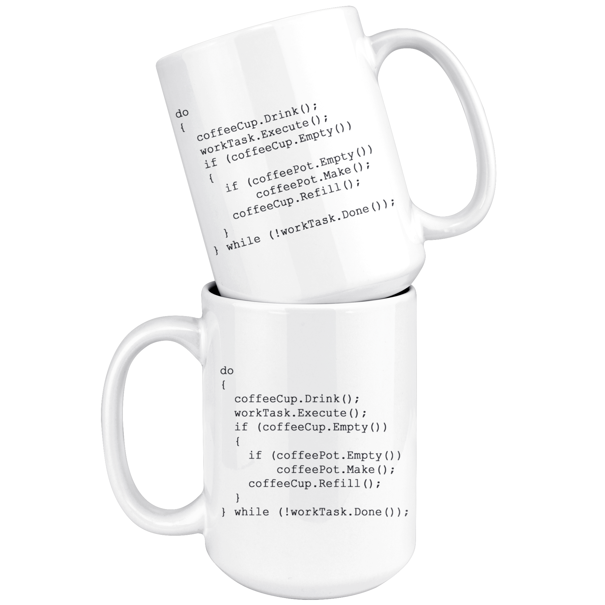 White 15oz Mug - Computer Science Coder