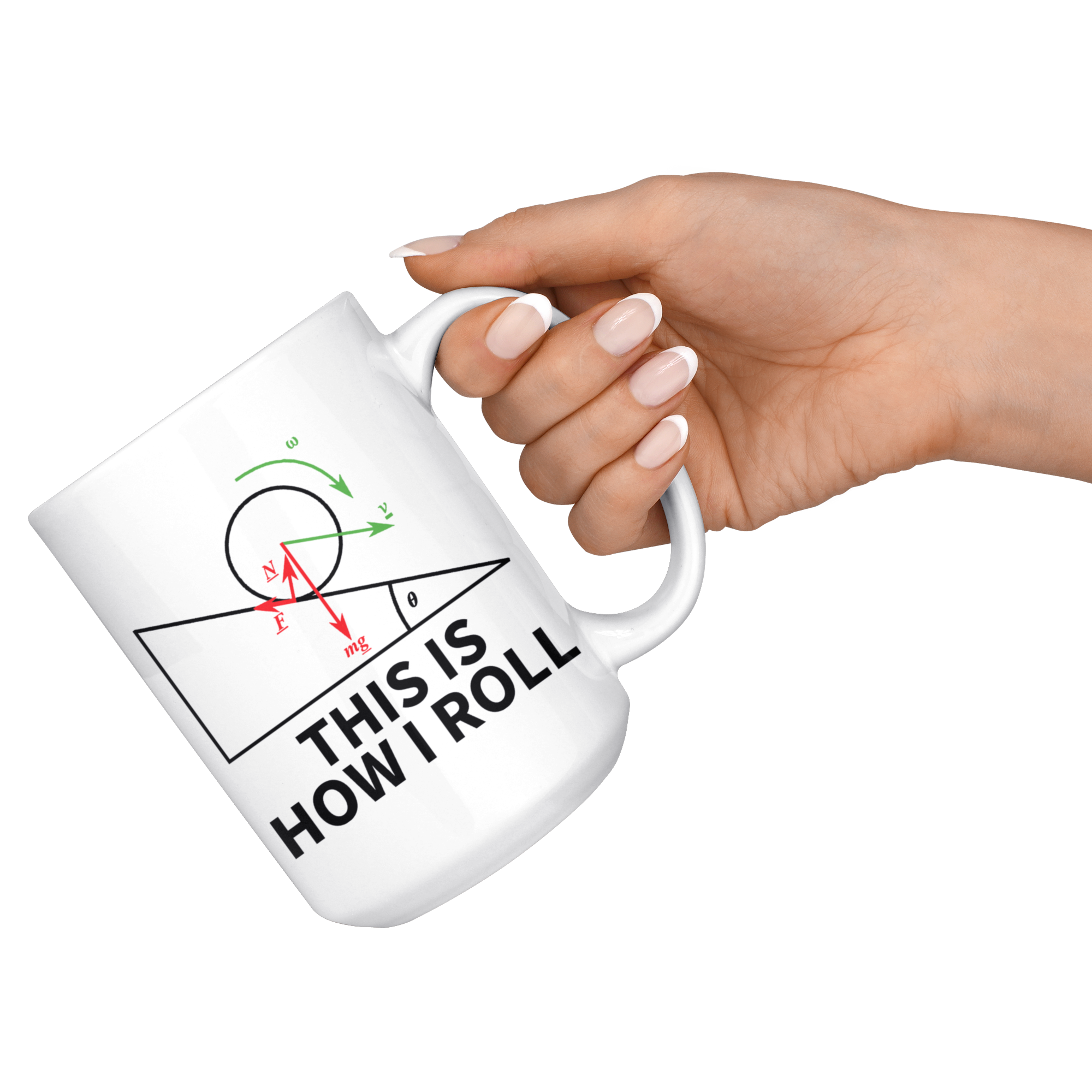 White 15oz Mug - Physics How I Roll