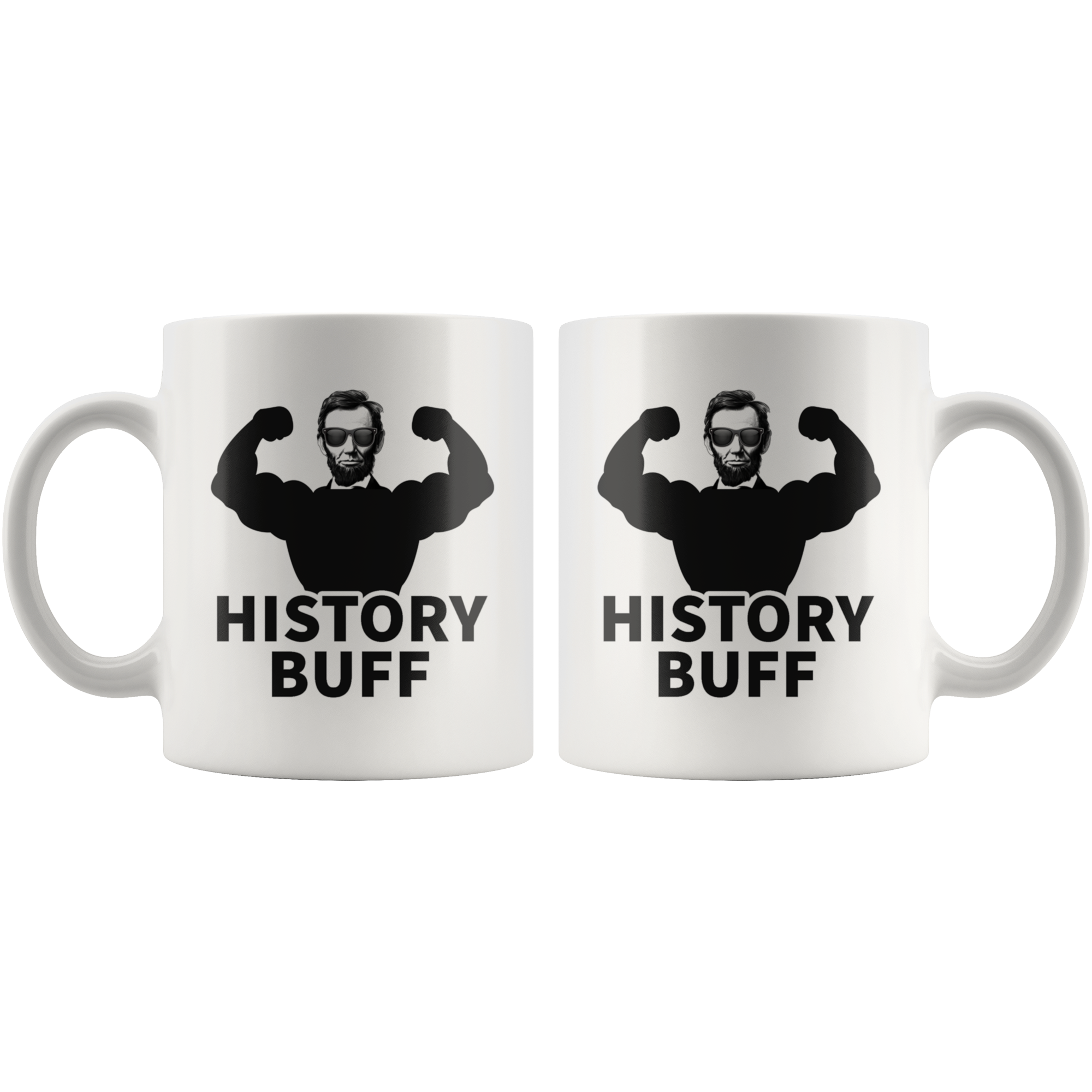 White 11oz Mug - Lincoln History Buff