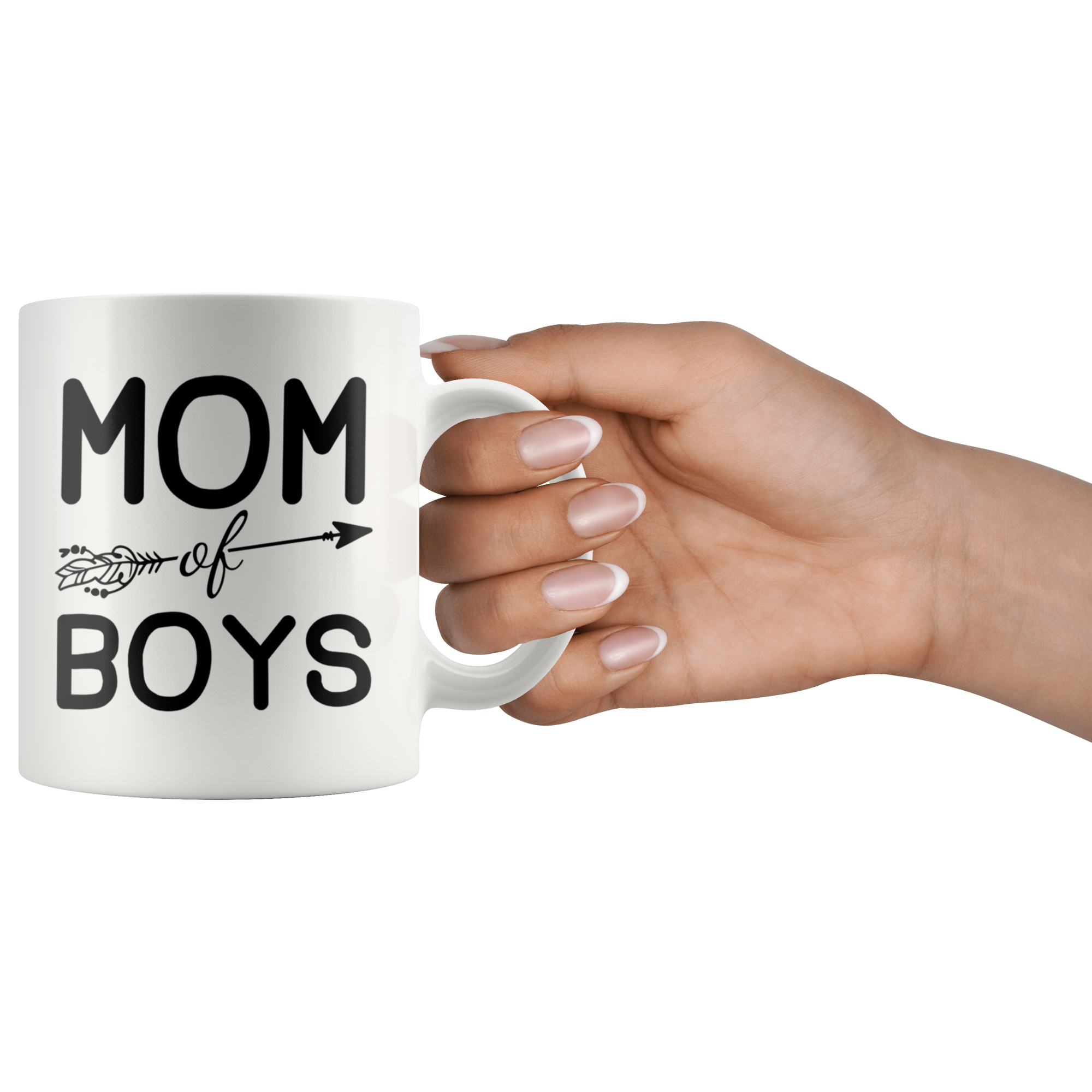 White 11oz Mug - Mom Of Boys