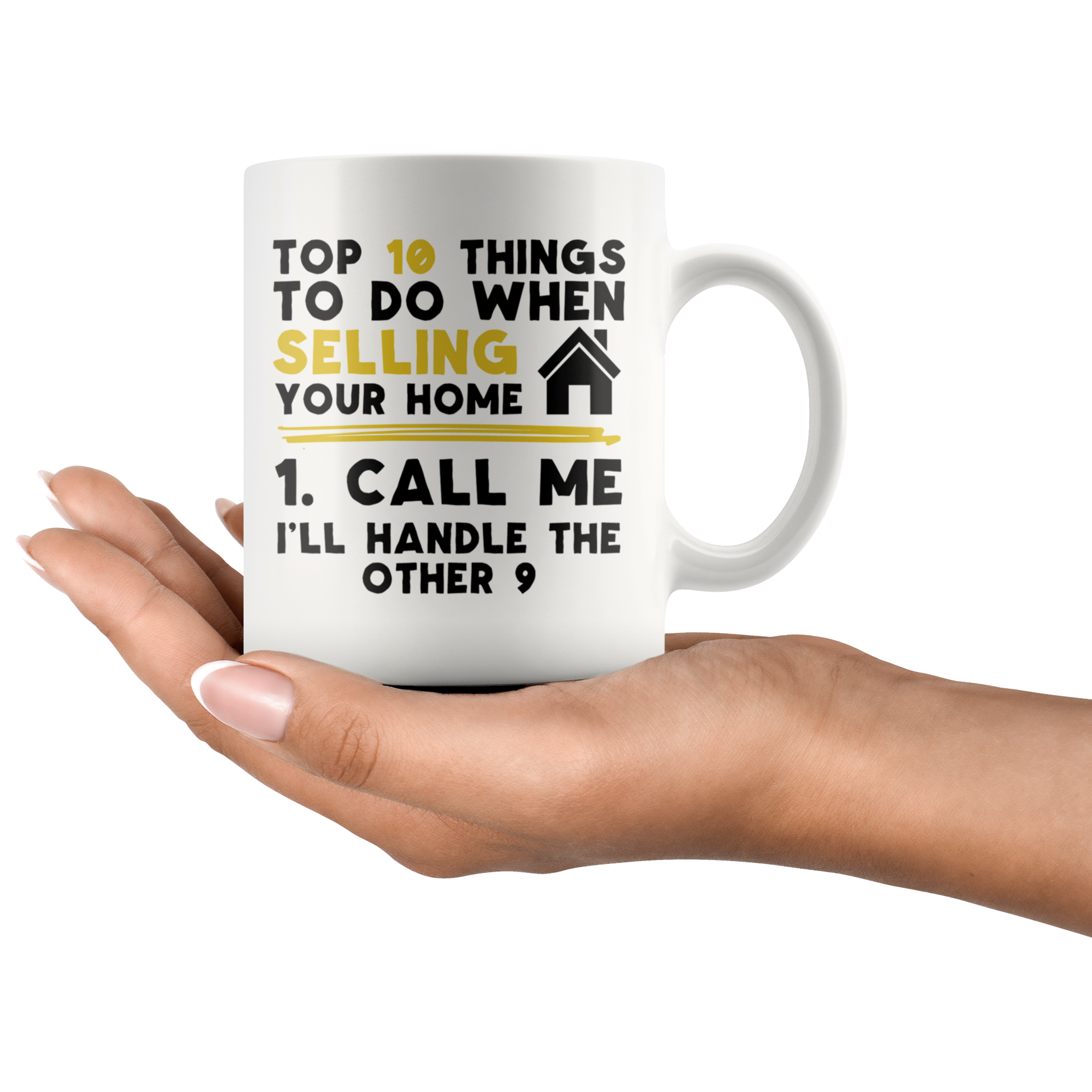 White 11oz Mug - Realtor Top Ten