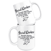 White 15oz Mug - Social Working Amazing