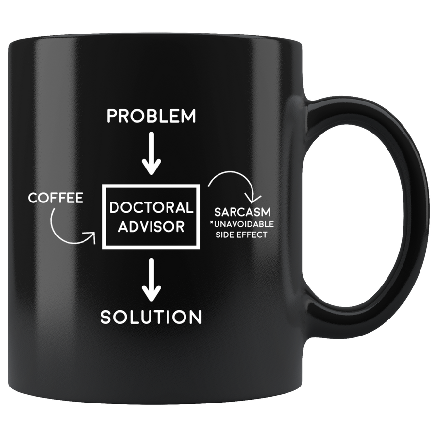 Black 11oz Mug - Doctoral Advisor