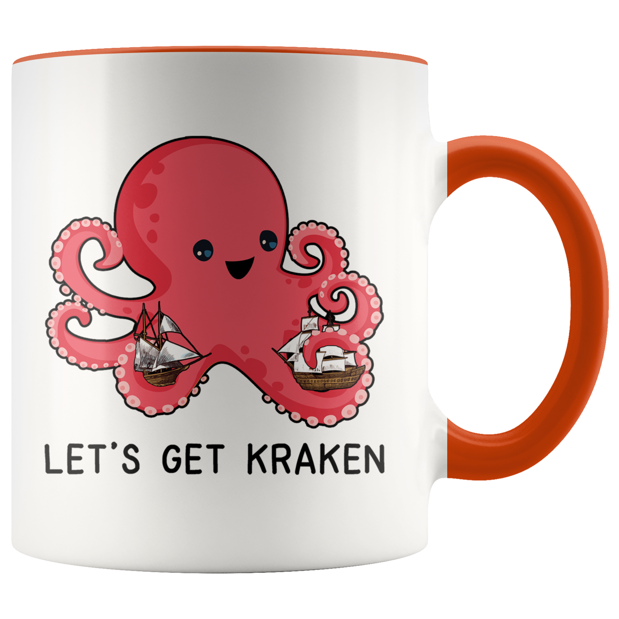 Accent Mug - Let's Get Kraken Old Ships