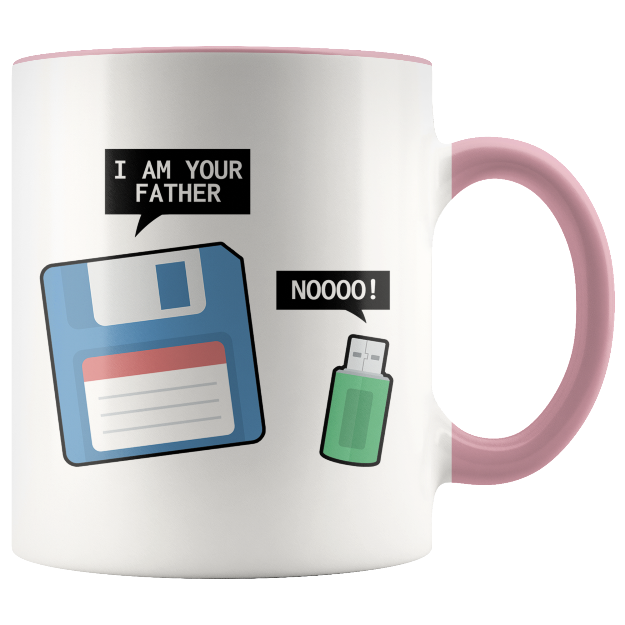 Accent Mug - Floppy Disk USB Father Mug