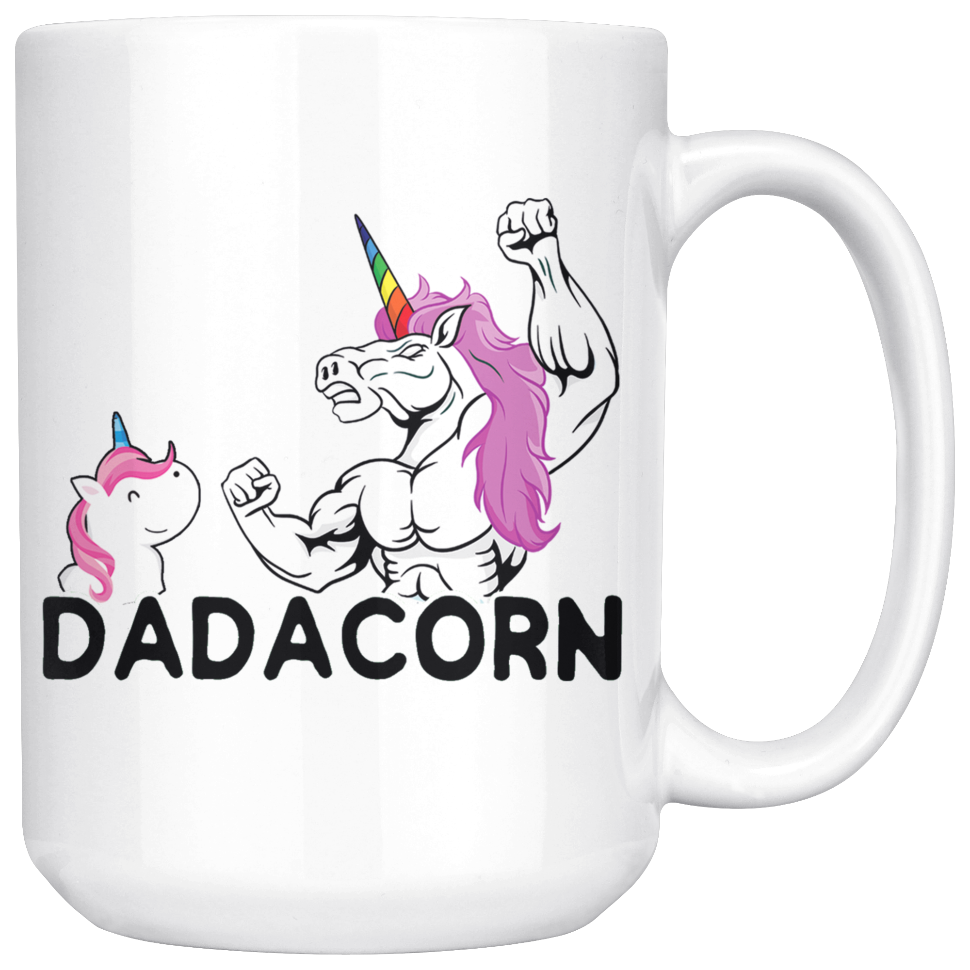 White 15oz Mug - Dadacorn