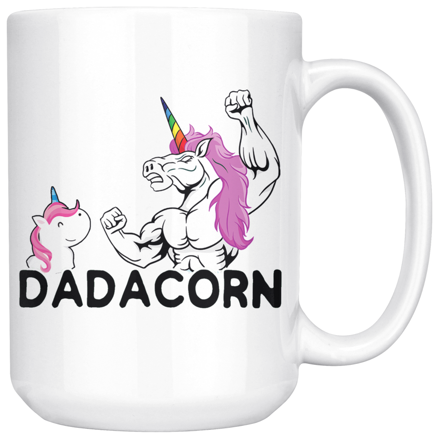 White 15oz Mug - Dadacorn