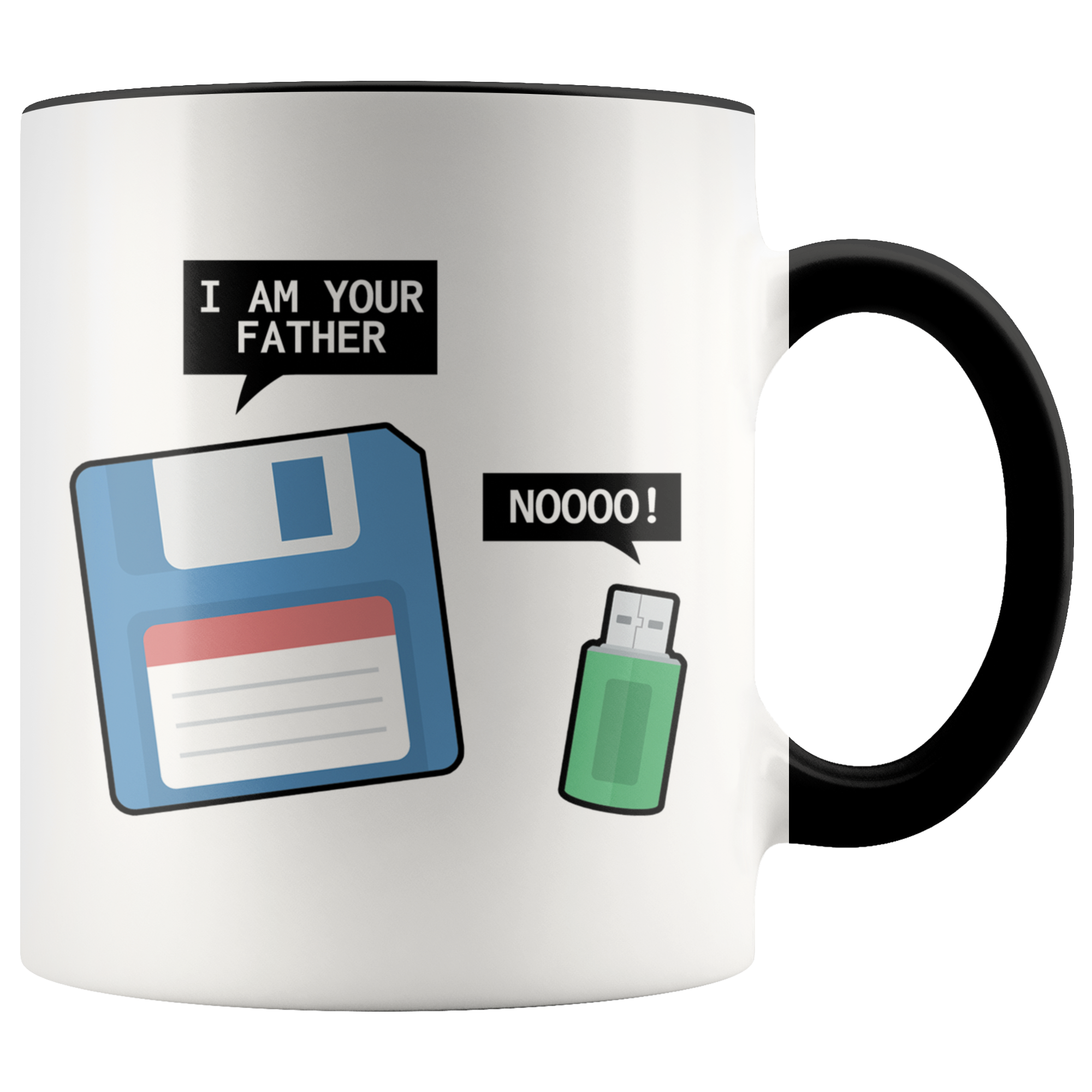 Accent Mug - Floppy Disk USB Father Mug