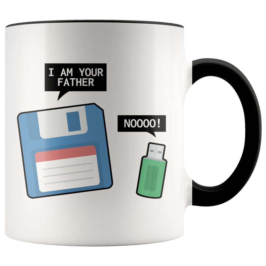Accent Mug - Floppy Disk USB Father Mug