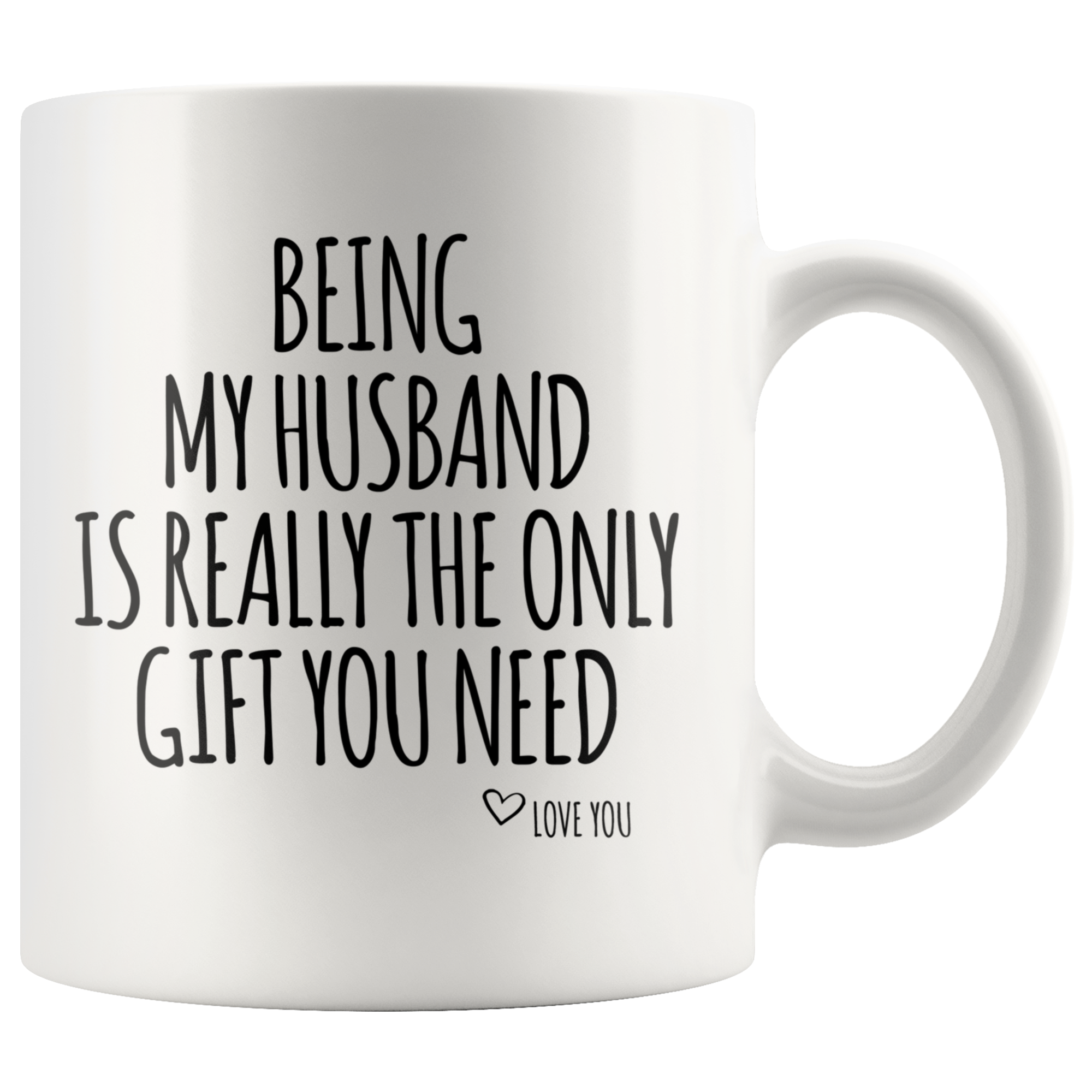 White Mugs - Being My Husband Gift