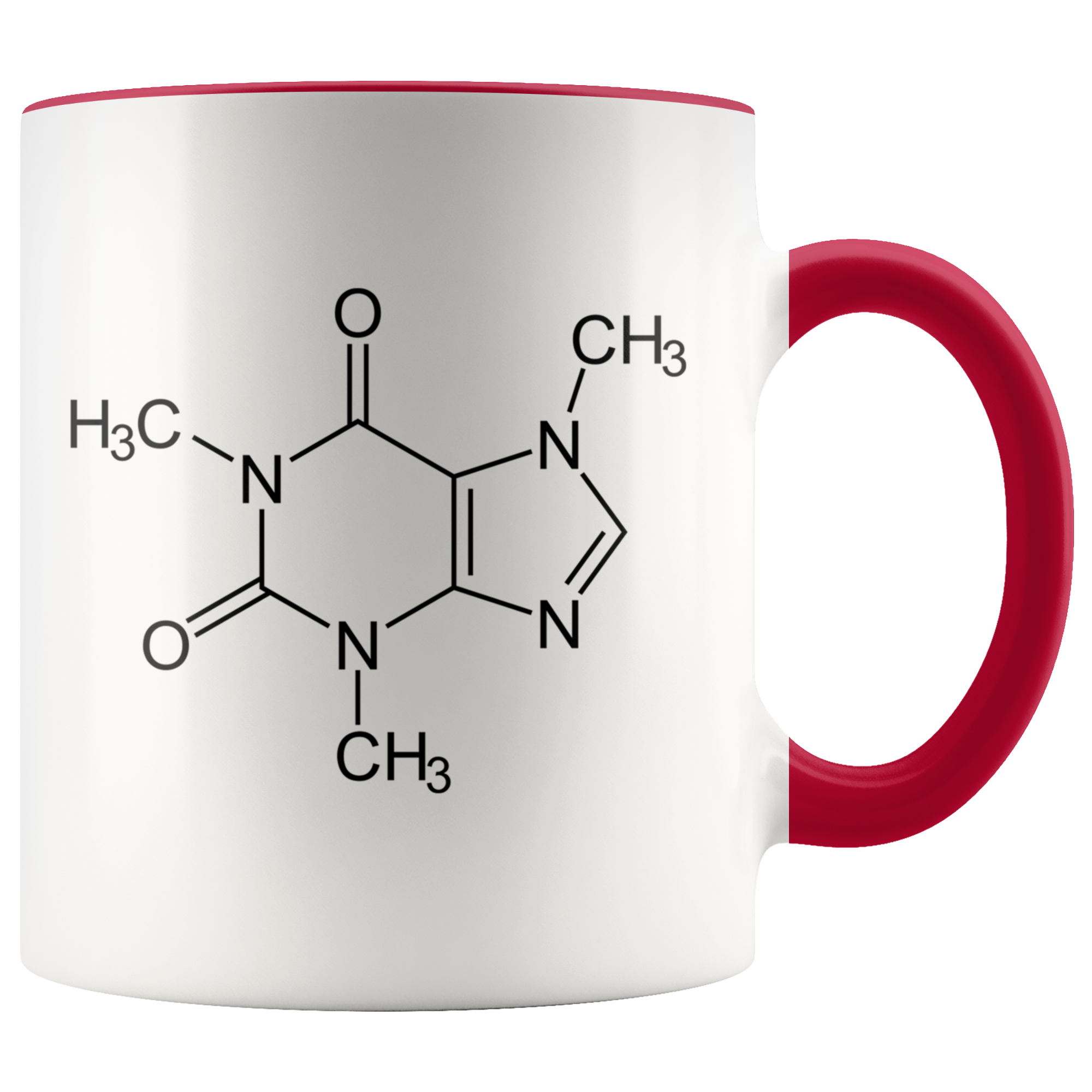 Accent Mug - Caffeine Molecule