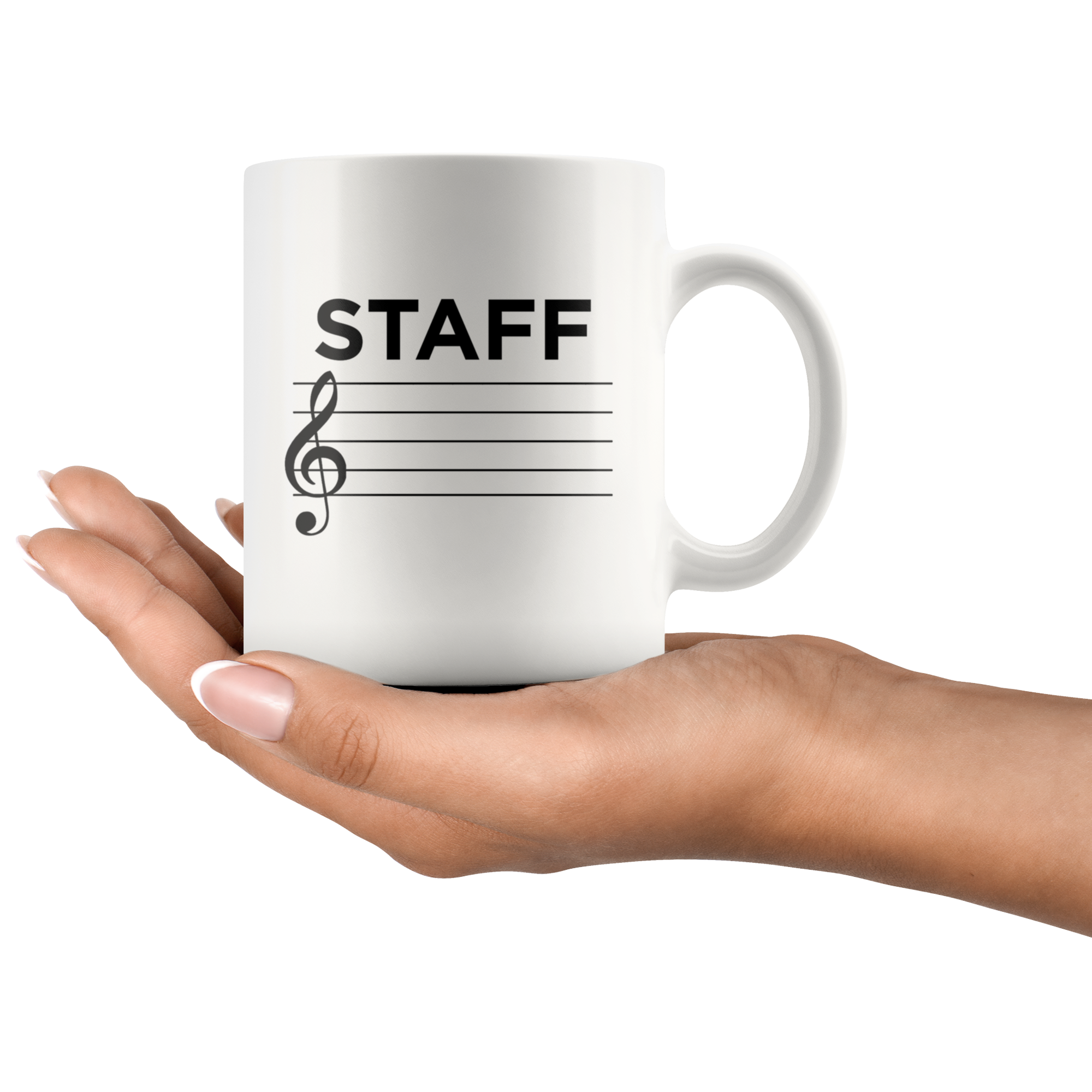 White 11oz Mug - Music Staff Mug