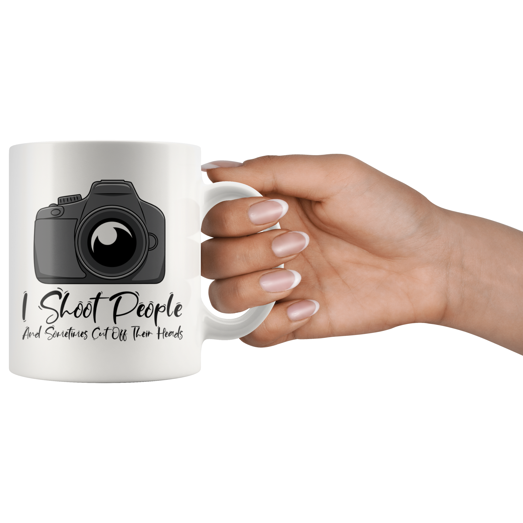 White 11oz Mug - Camera Photographer Shoot People