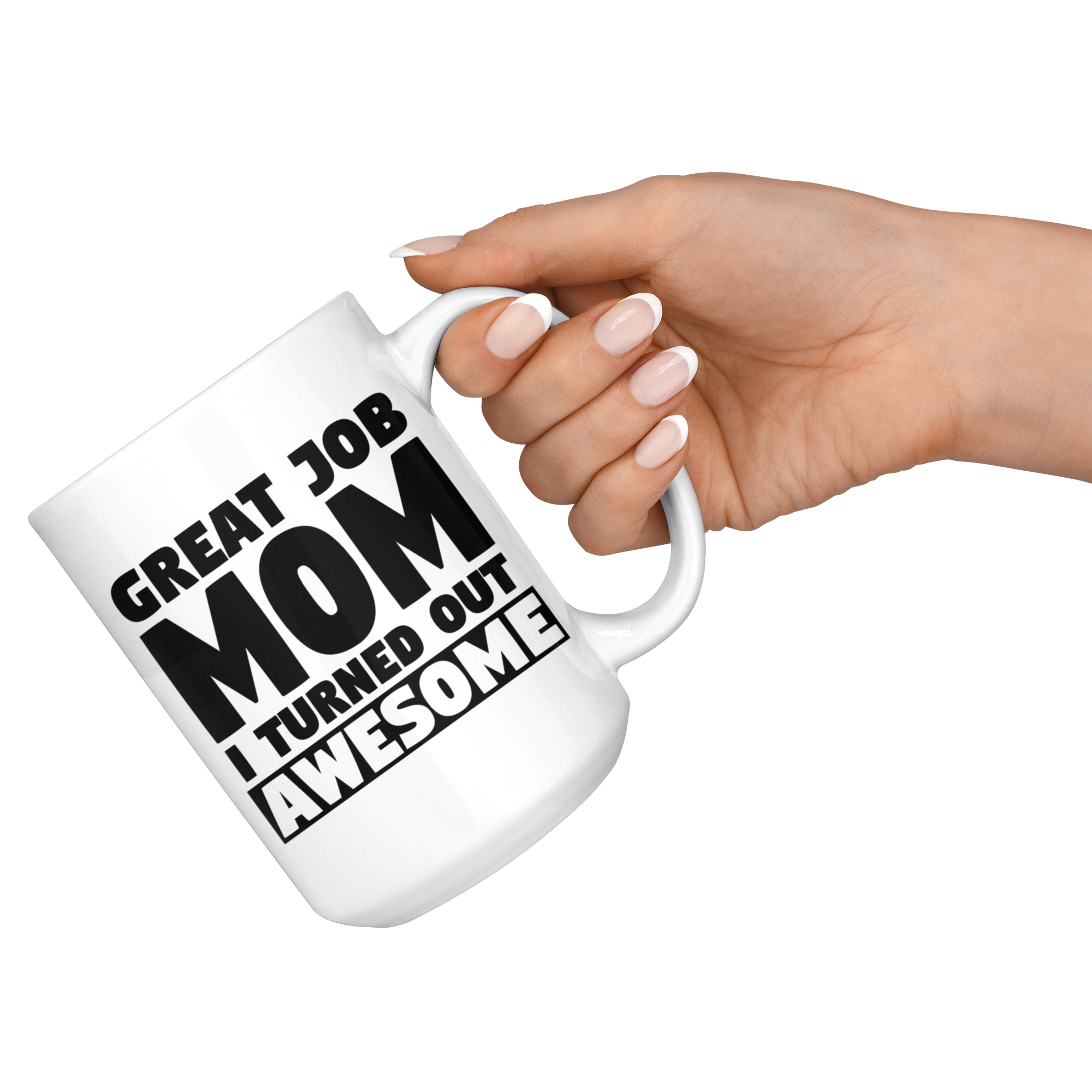 White Mugs - Great Job Mom