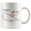 White 11oz Mug - Math Find X
