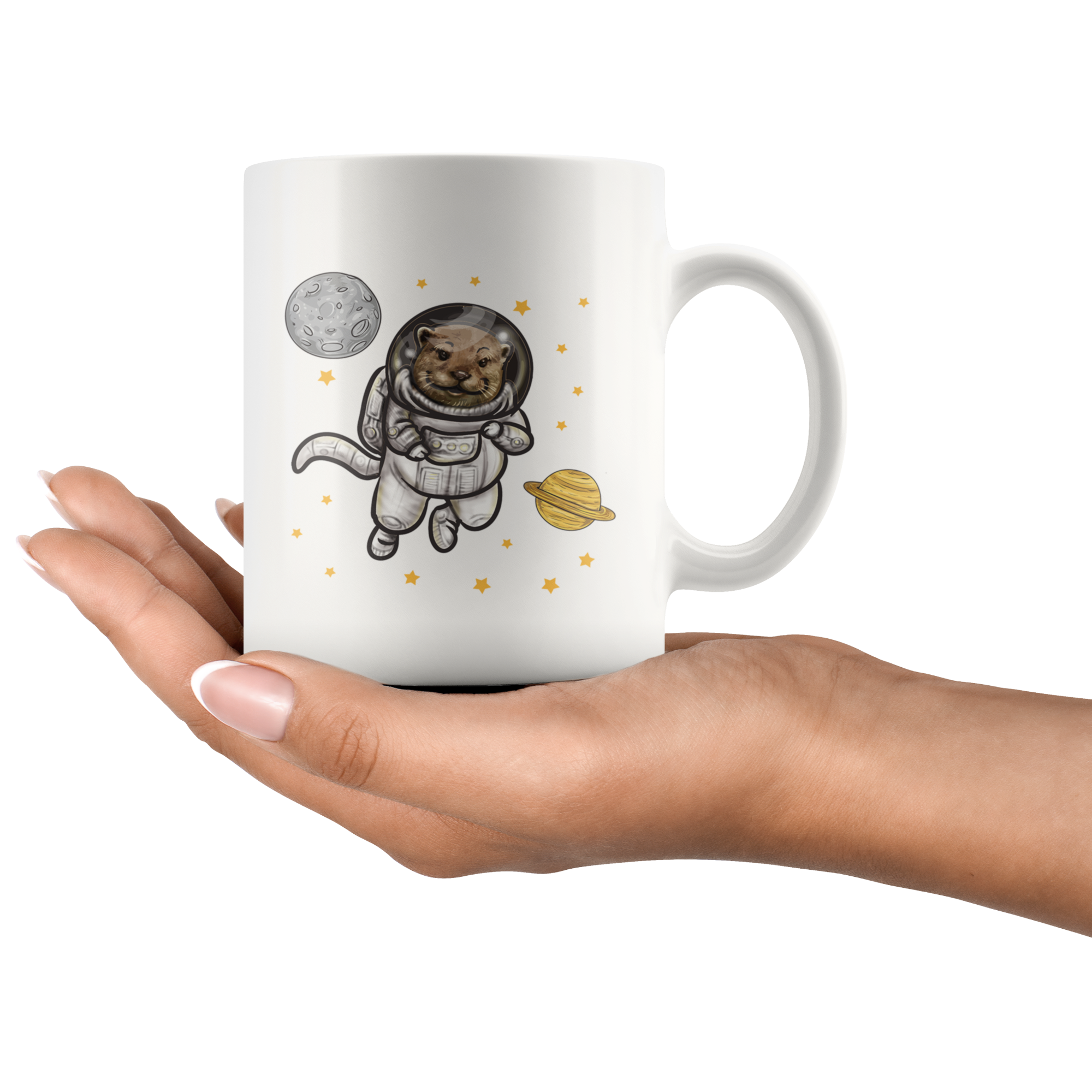 White Mugs - Otter Space
