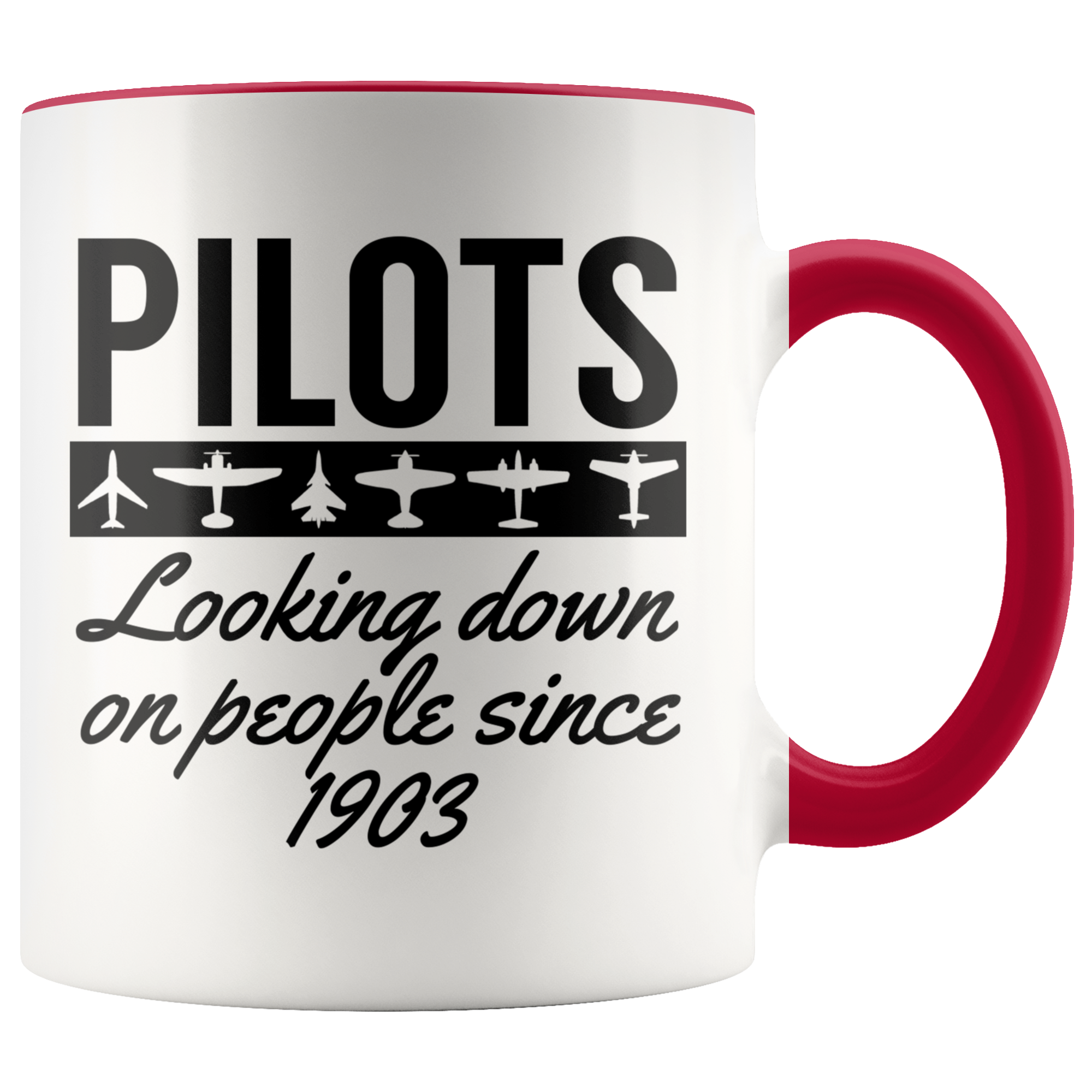 Accent Mug - Pilots Looking Down On People