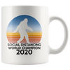 White Mugs - Bigfoot Social Distancing Expert