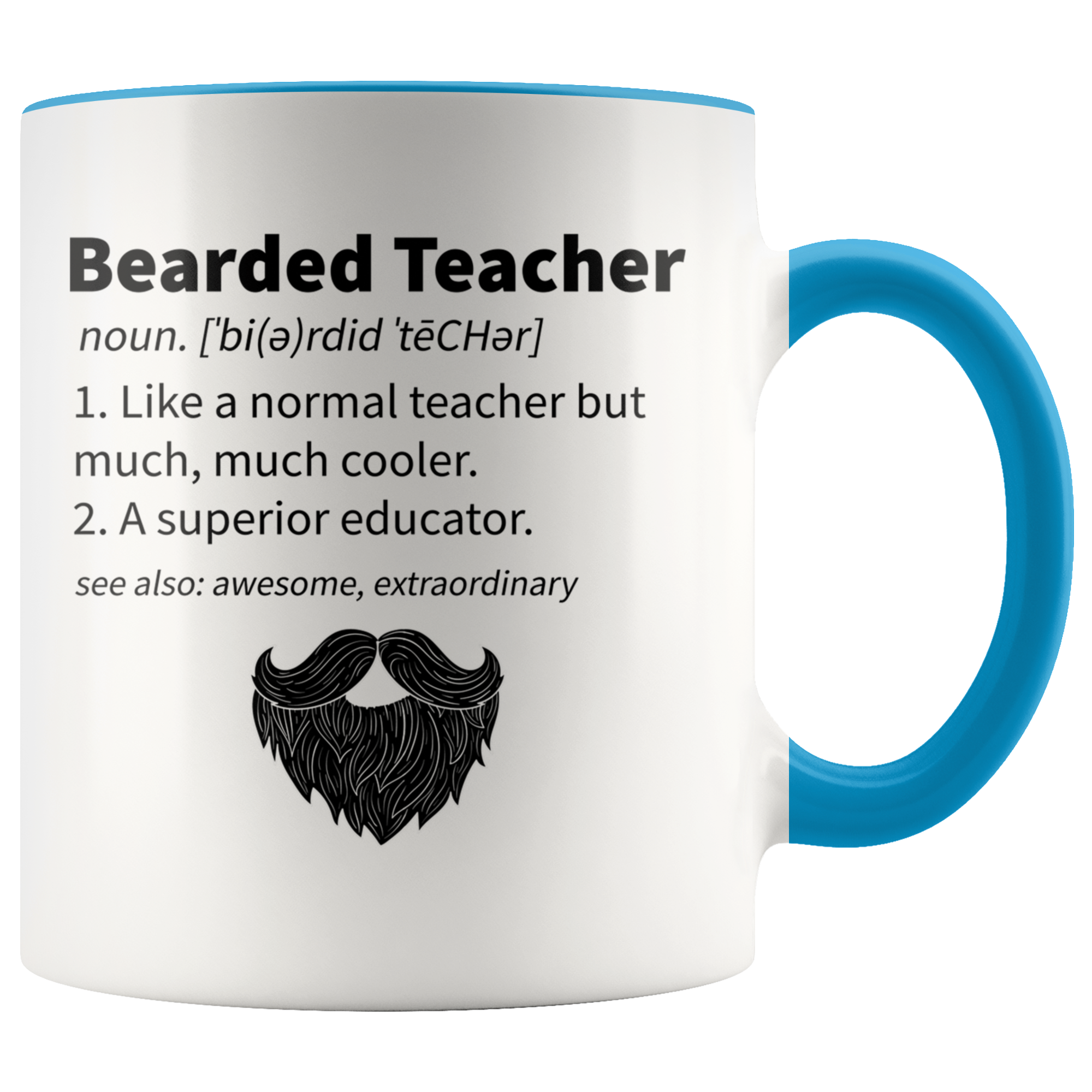 Accent Mug - Bearded Teacher Mug