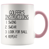 Accent Mug - Golfer's Instructions