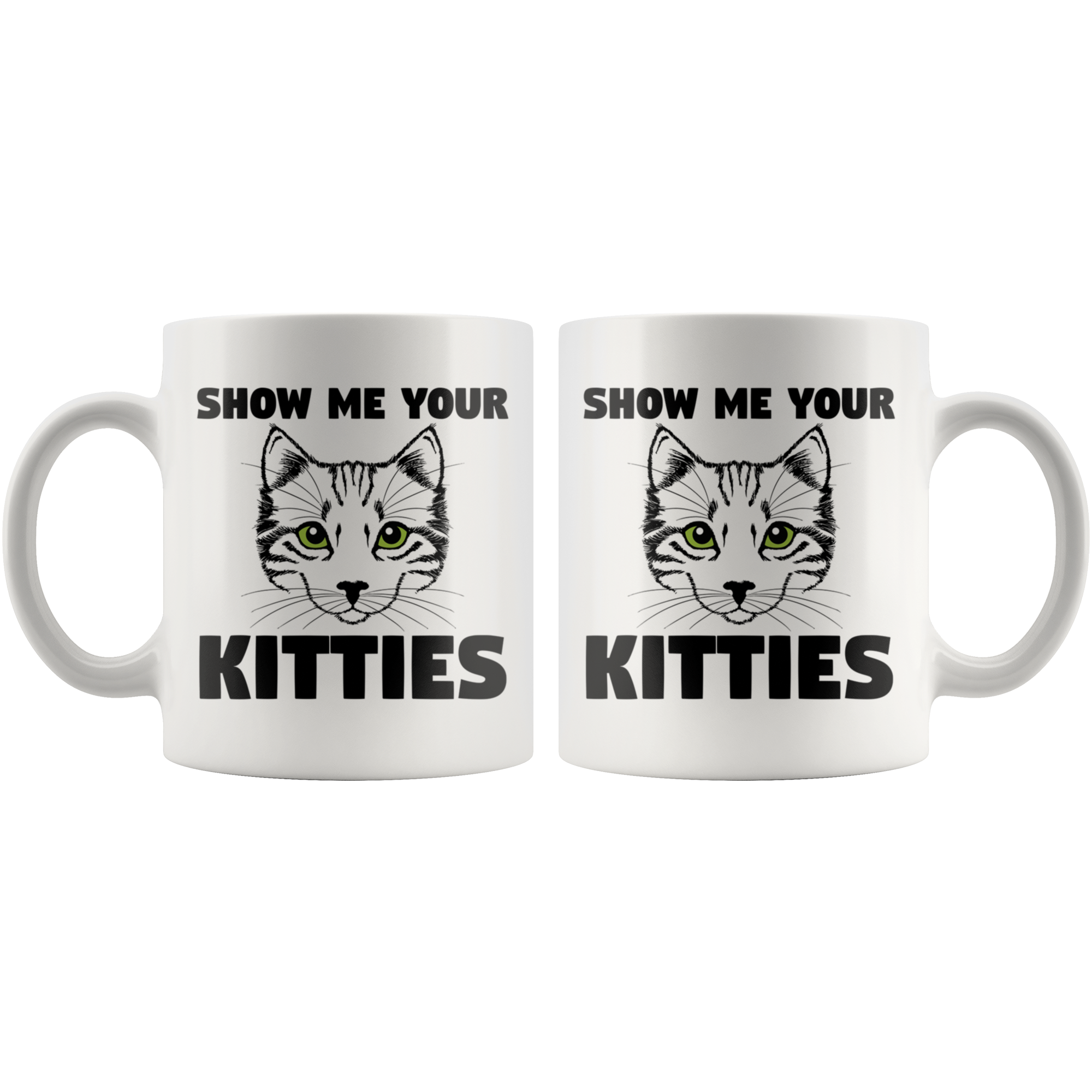 White 11oz Mug - Show Me Your Kitties