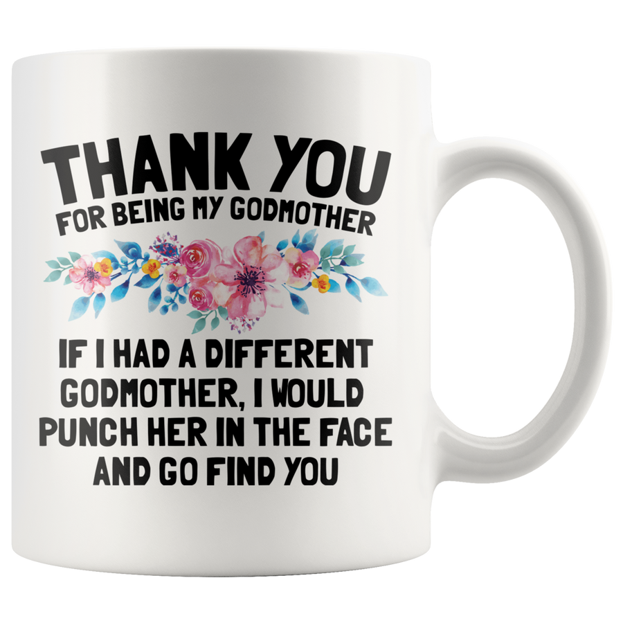 White 11oz Mug - Thank You Godmother Punch