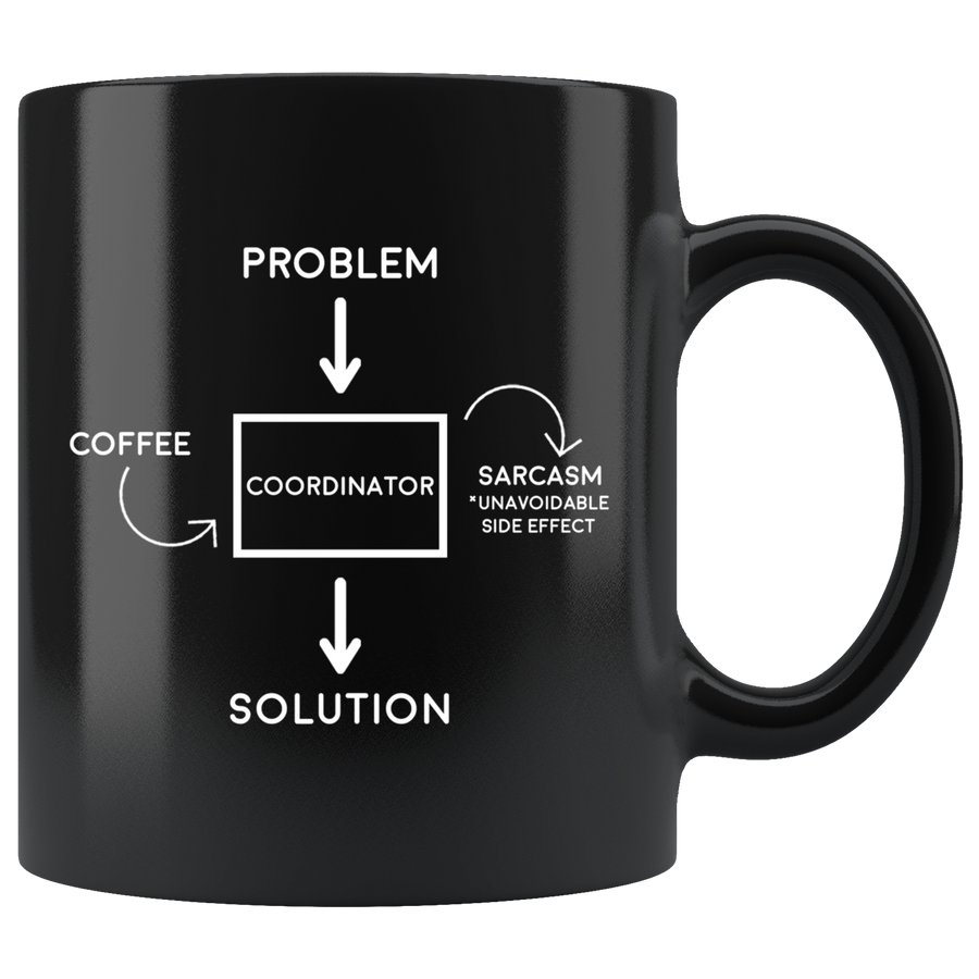 Black 11oz Mug - Problem Solution Coordinator