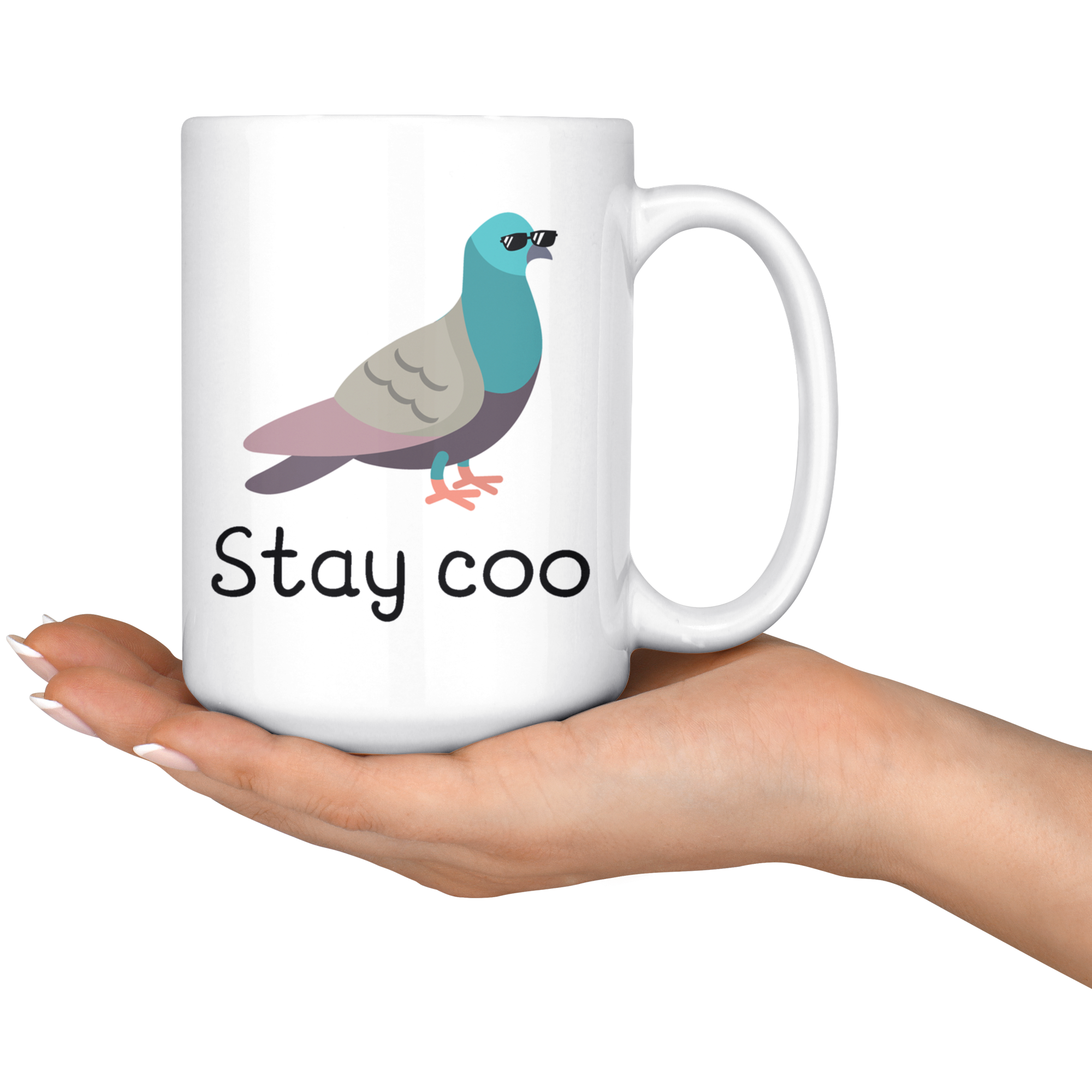 White Mugs - Stay Coo